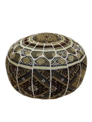 Moroccan African Illusion Pouf