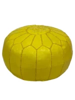 Moroccan ottoman pouf - Banana Glow