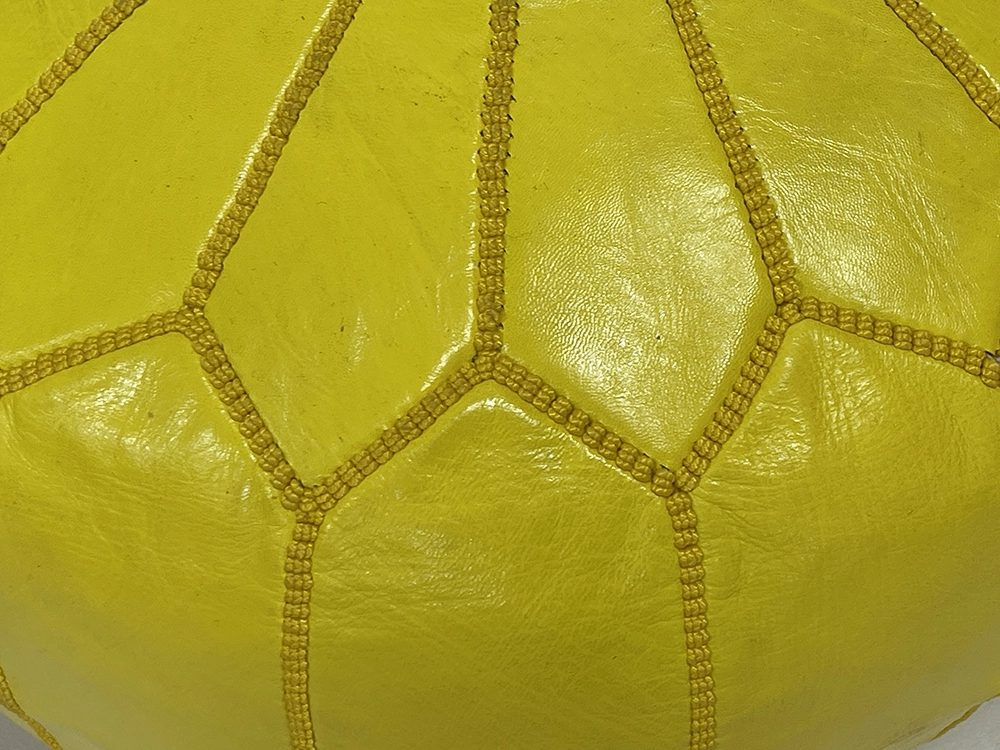 Moroccan ottoman pouf - Banana Glow