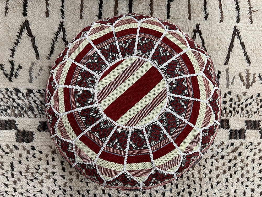 Moroccan ottoman pouf - Berber Boho
