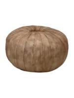 Moroccan ottoman pouf - Caramel Vanilla