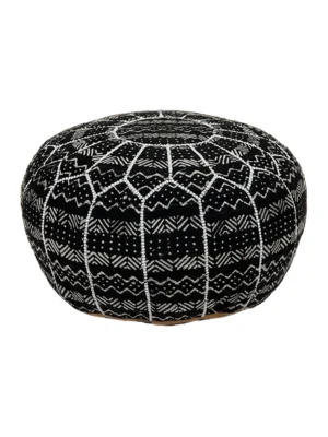 Moroccan Charcoal Premium Pouf