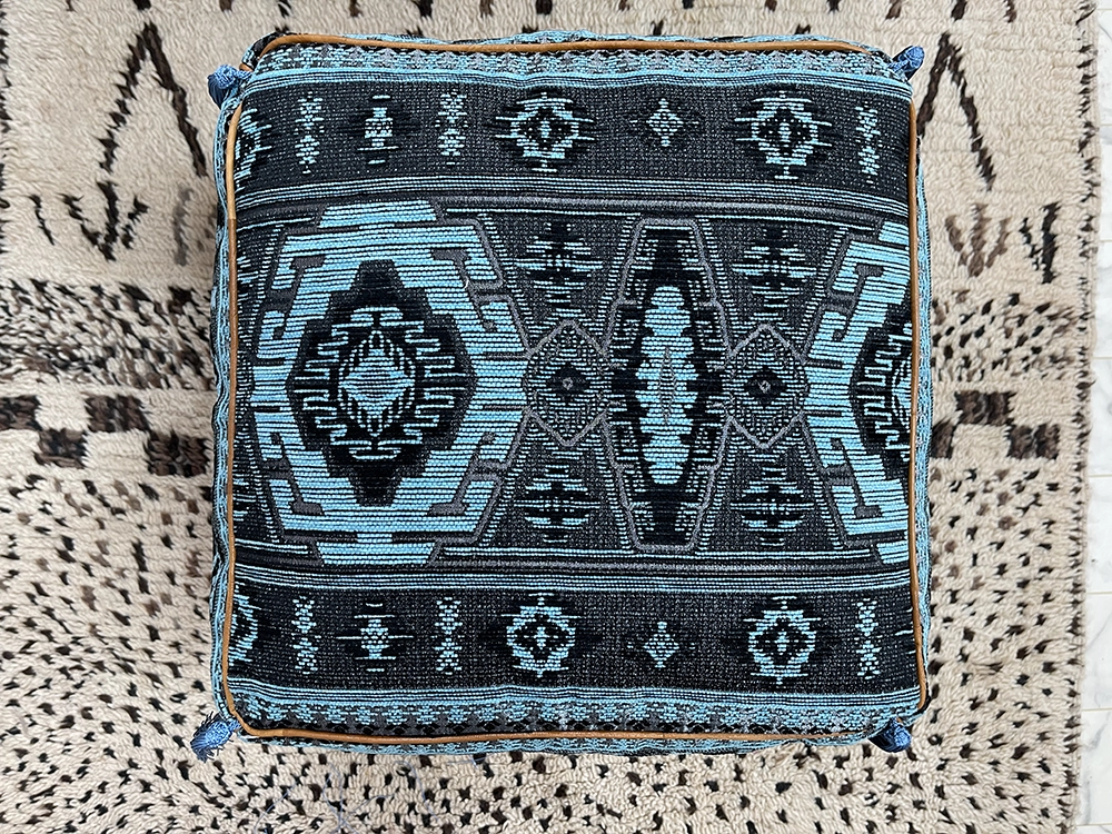 Moroccan ottoman pouf - Chefchaouen Cozy