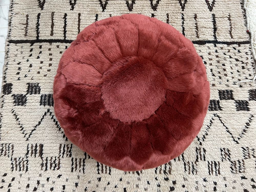Moroccan ottoman pouf - Cherry Souk