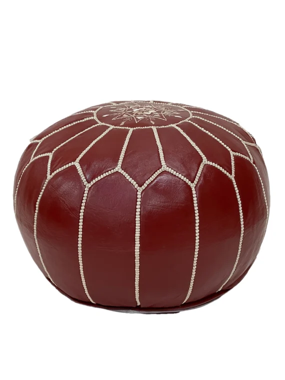 Moroccan ottoman pouf - Cinnamon Sensation