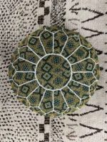 Moroccan ottoman pouf - Coffee Craze