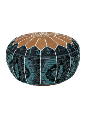 Moroccan Emotional Indigo Night Pouf
