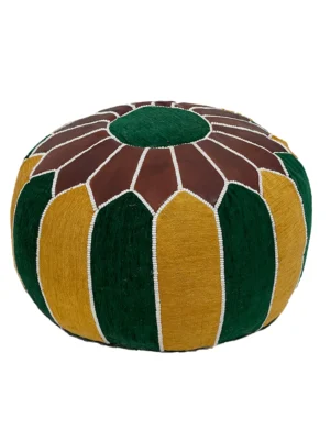 Moroccan Fern Forest Pouf