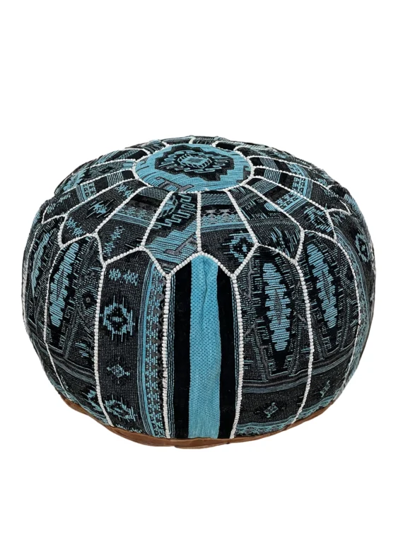 Moroccan ottoman pouf - Majestic Oasis