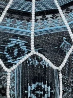 Moroccan ottoman pouf - Majestic Oasis