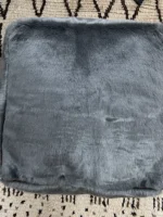 Moroccan ottoman pouf - Misty Gray