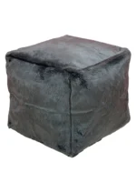 Moroccan ottoman pouf - Misty Gray