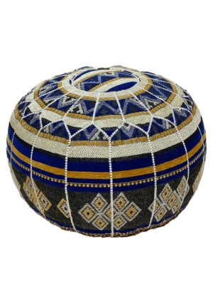 Moroccan Navy Nights Pouf