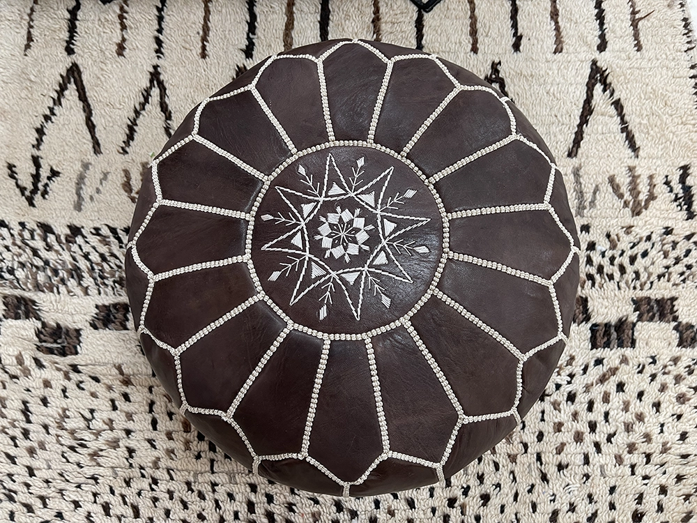 Moroccan ottoman pouf - Oasis Ottoman