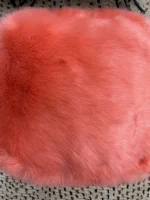 Moroccan ottoman pouf - Pale Pink