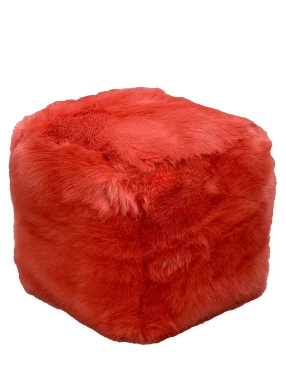 Moroccan ottoman pouf - Pale Pink