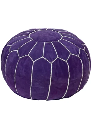 Moroccan Purple Palace Pouf