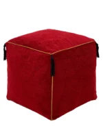 Moroccan ottoman pouf - Red Classic