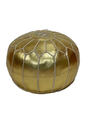 Moroccan Sable Splendor Pouf