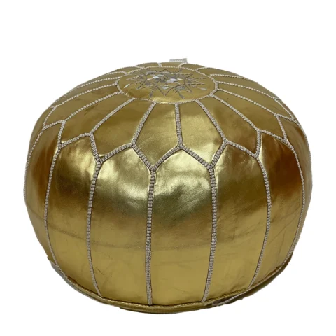 Moroccan Sable Splendor Pouf