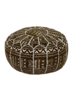 Moroccan ottoman pouf - Salted Brownie
