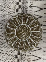 Moroccan ottoman pouf - Salted Brownie
