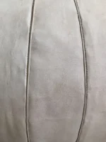 Moroccan ottoman pouf - Silvery Pearl