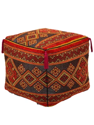 Moroccan Spice Square Seat Pouf