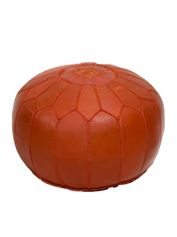 Moroccan ottoman pouf - Sunset Splendor