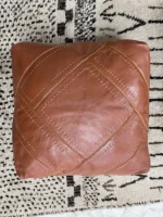 Moroccan ottoman pouf - Tannery Tuft