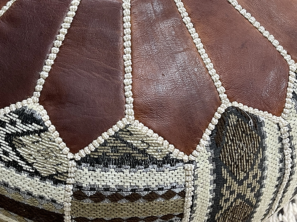 Moroccan ottoman pouf - Terra Tonic