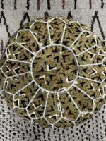 Moroccan ottoman pouf - Cinnamon Chill