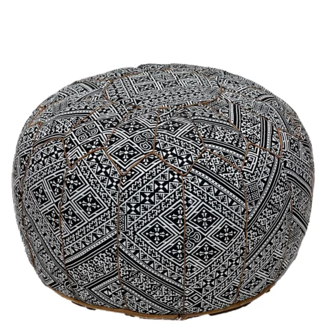 Moroccan Zebra Zen Pouf