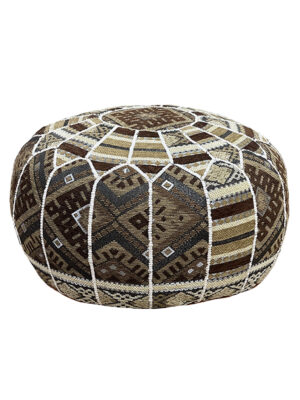 Kechart – Leather pouf, decorative pouf, Moroccan pouf, pouf c