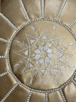 Moroccan ottoman pouf - Cocoa Charm