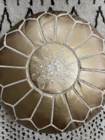 Moroccan ottoman pouf - Cocoa Charm
