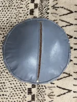 Moroccan ottoman pouf - Milky Gray