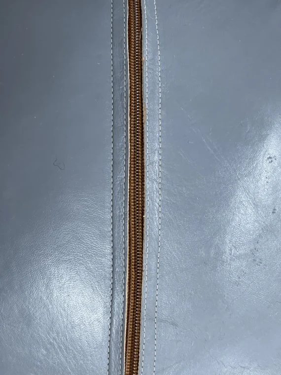 Moroccan ottoman pouf - Milky Gray