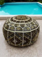 Moroccan ottoman pouf - African Illusion