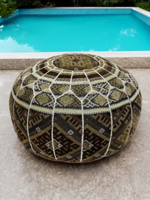 Moroccan ottoman pouf - African Illusion