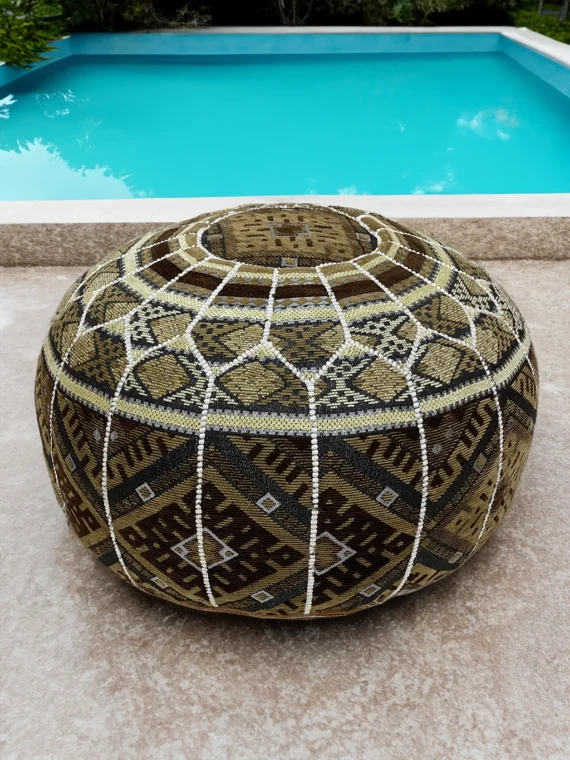 Moroccan ottoman pouf - African Illusion