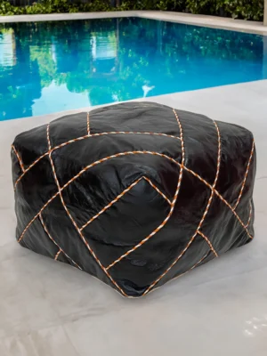 Moroccan ottoman pouf - Atlas Aura