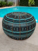 Moroccan ottoman pouf - Autumn Attitude