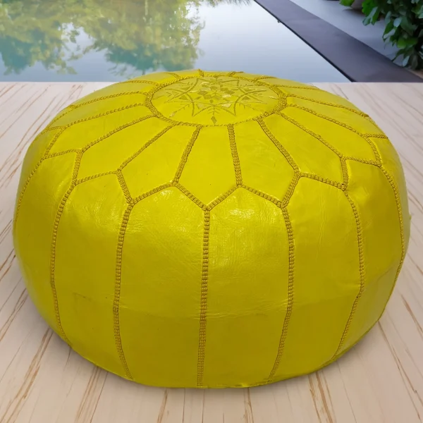 Moroccan Banana Glow Pouf