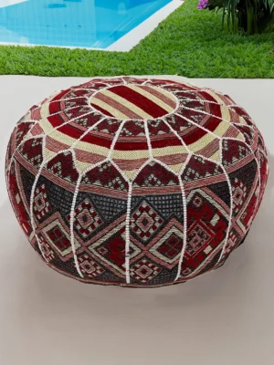 Moroccan ottoman pouf - Berber Boho
