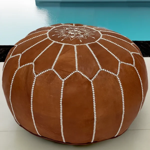 Moroccan Brown Berber Pouf