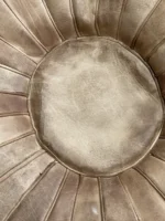 Moroccan ottoman pouf - Caramel Vanilla