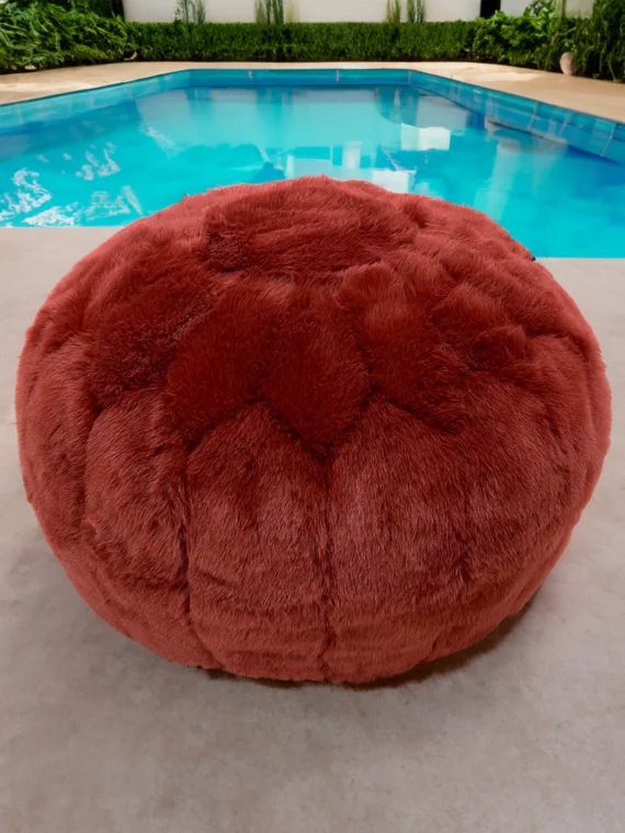 Moroccan ottoman pouf - Cherry Souk