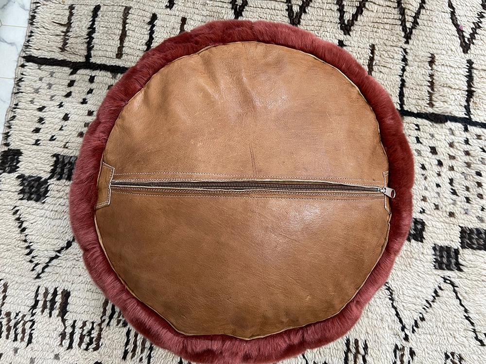 Moroccan ottoman pouf - Cherry Souk