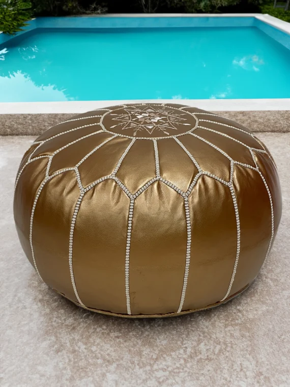 Moroccan ottoman pouf - Cocoa Charm